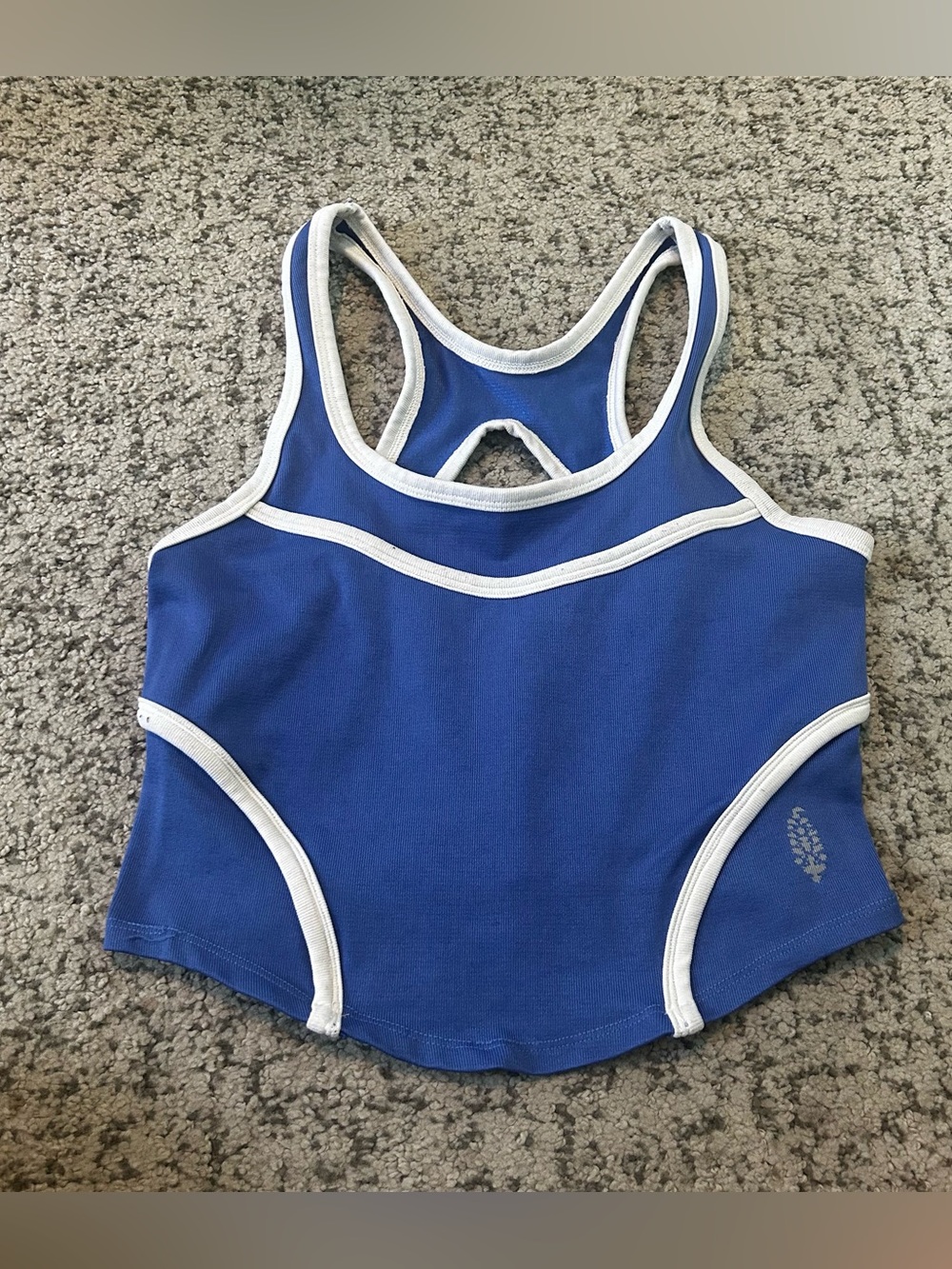 FP Movement by Free People Cobalt Blue Cross Bar Cami Size Medium/Large